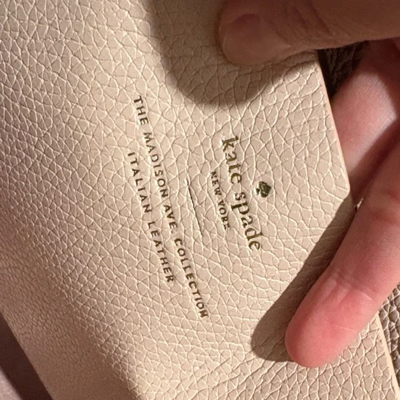 Kate Spade Large Madison Ave.Pebbled Leather Tote in Light Blush - Picture 9 of 13